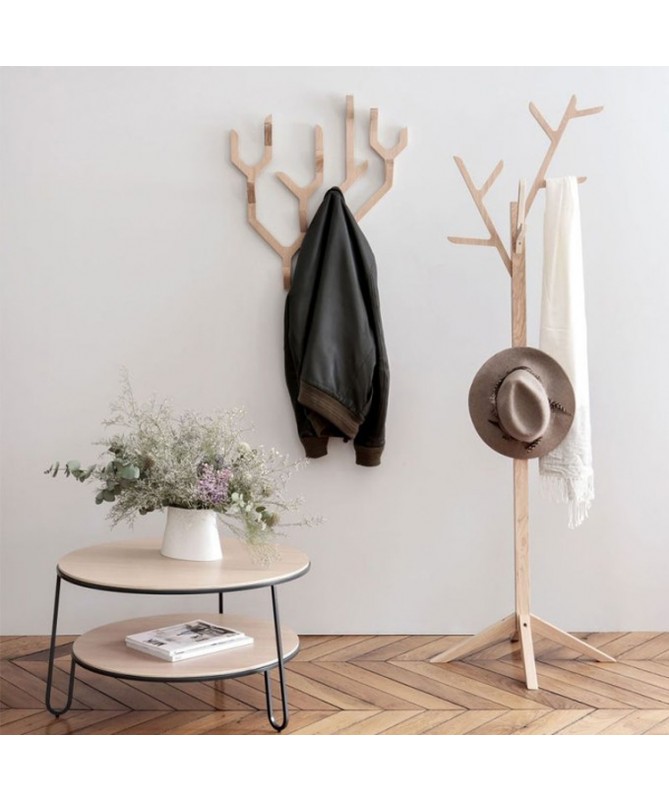 Porte-Manteau Mural, Portant à Vêtement Avec 4 Crochets, Pour Chapeaux, écharpes, Parapluies, Clés, Pour Entrée, Salle De Bain, Blanc LHR30WT